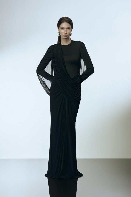 SIA Draped Gown